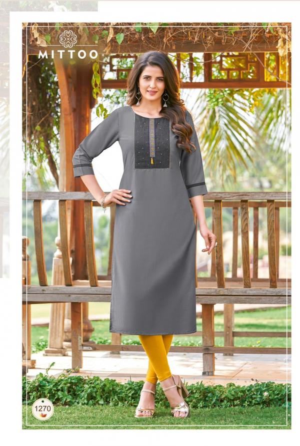 Mittoo Palak 31 Fancy Rayon Embroidery Kurti